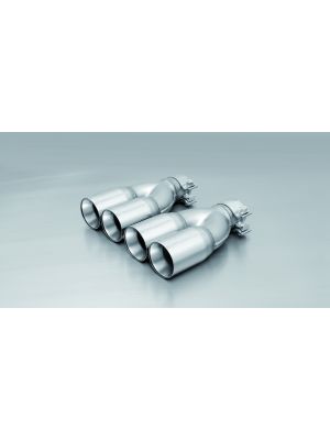tail pipe set left/right each 2 tail pipes Ø 76 mm straight