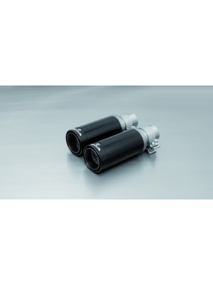 tail pipe set left/right each 1 tail pipe Ø 84 mm Street Race Black Chrome