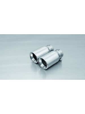 tail pipe set 2 tail pipes Ø 90 mm, with adjustable spherical clamp connection