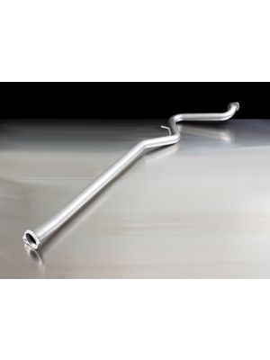 Racing tube instead of front silencer, without homologation