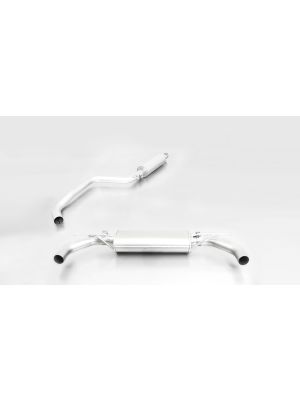 Cat-back-system dual L/R with resonated front section (selectable tail pipes), incl. EC homologation