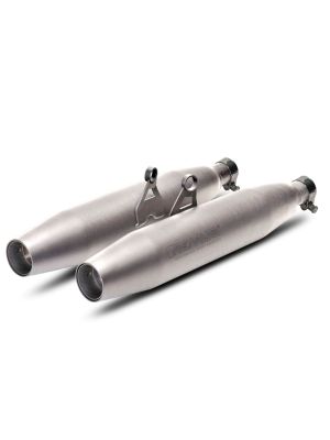 REMUS Slip On Tapered muffler Sport Exhaust Triumph Street Twin, left/right, without catalytic converter, stainless steel matt, NO (EC-approval)