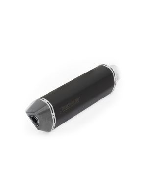 REMUS BLACK HAWK Slip On (sport exhaust) with connection tube, Stainless steel black, (EC-) approval