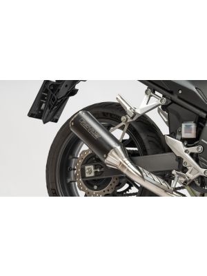 REMUS BoostR stainless steel black, for the CB500 Hornet / NX500, EC type approval