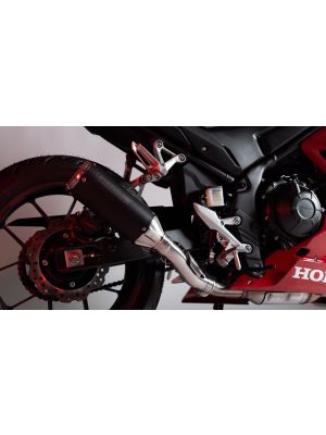 REMUS BoostR stainless steel black, for the CBR500R, EC type approval